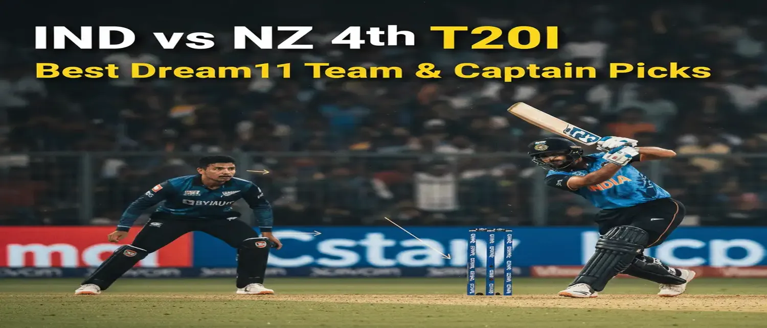 Best Dream11 Team IND vs NZ 4th T20I: Captain Picks, Pitch Report & Winning Strategy
