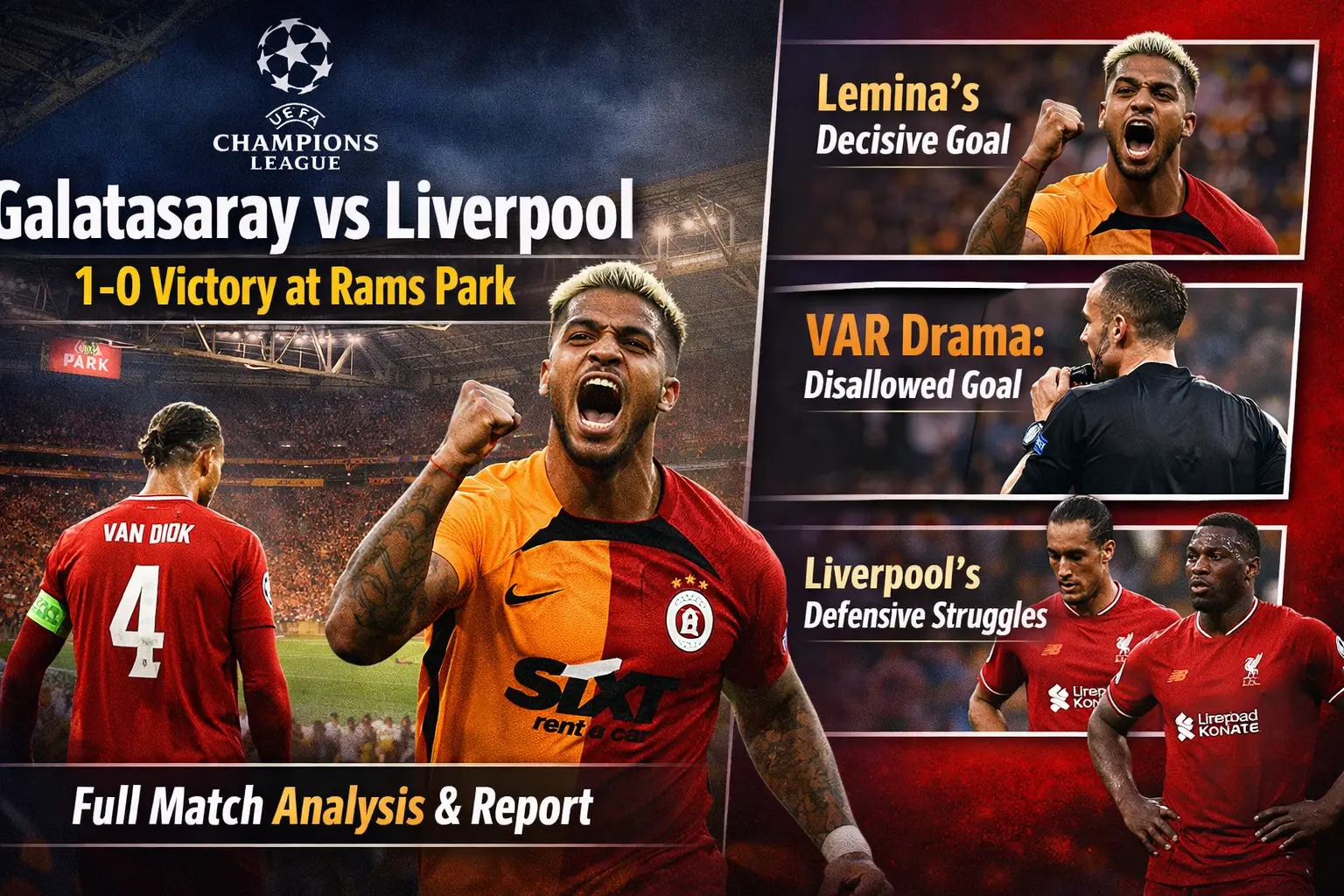Galatasaray vs Liverpool: Galatasaray secures a victory over Liverpool