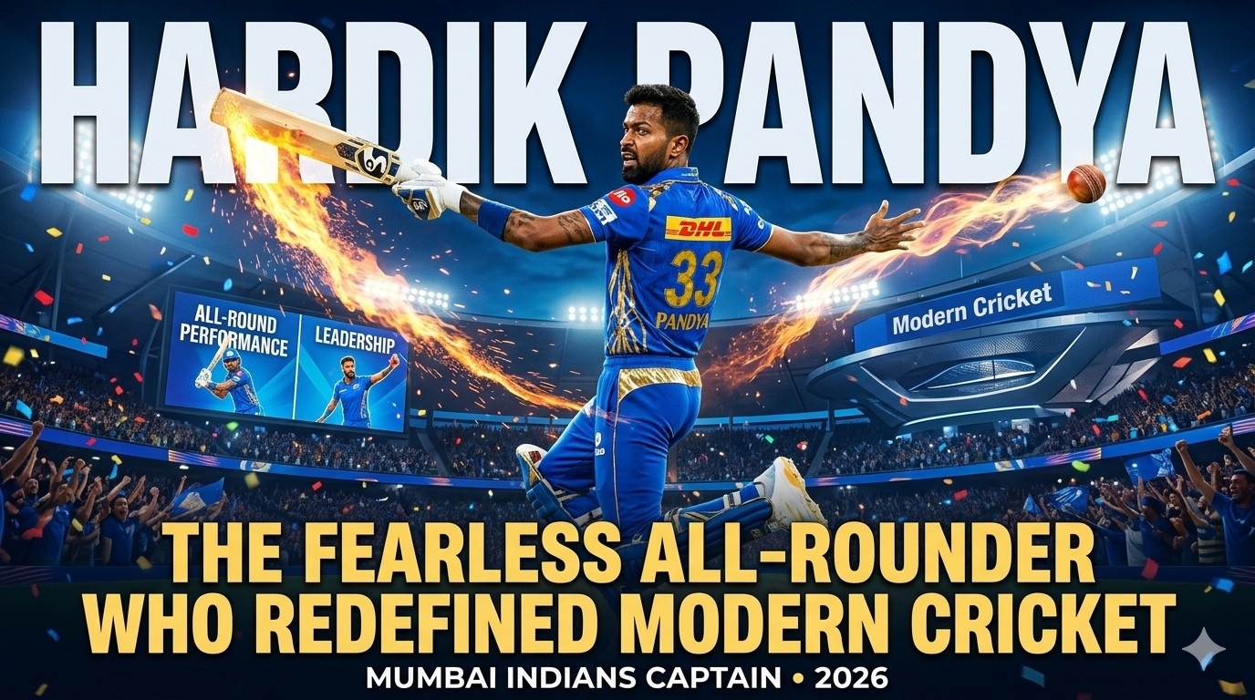 Hardik Pandya: The Fearless All-Rounder Who Redefined Modern Cricket