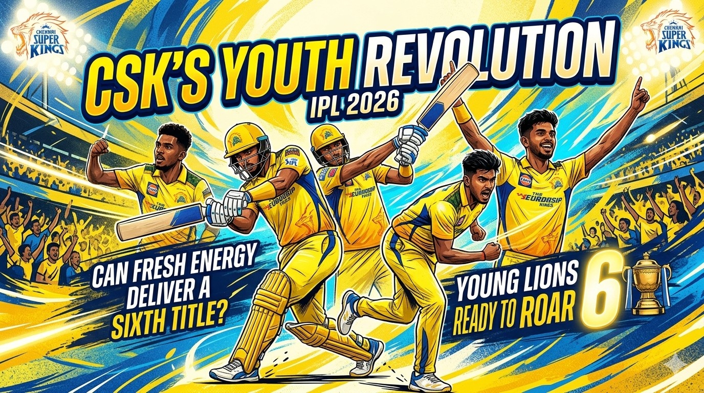 CSK’s Bold Youth Revolution in IPL 2026: Can Fresh Energy Deliver a Sixth Title?